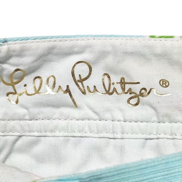 VTG Lilly Pulitzer Women's Spring  Floral Cotton Shorts 4 Multicolor Button Deta - Picture 3 of 13